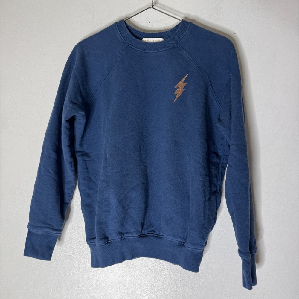 Spiritual Gangster Womens Peace‎ Love Light Metallic Crew Neck Sweatshirt XS